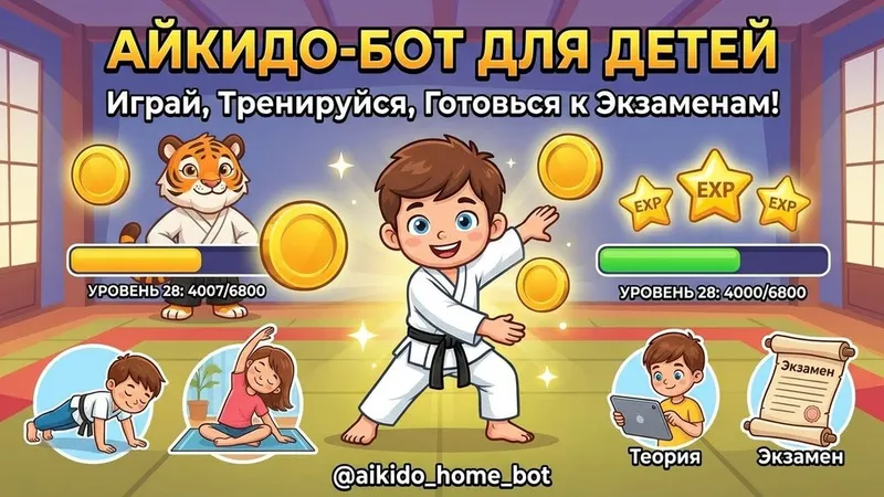 Aikido Bot — Telegram-бот для школы айкидо: расписание и запись на тренировки